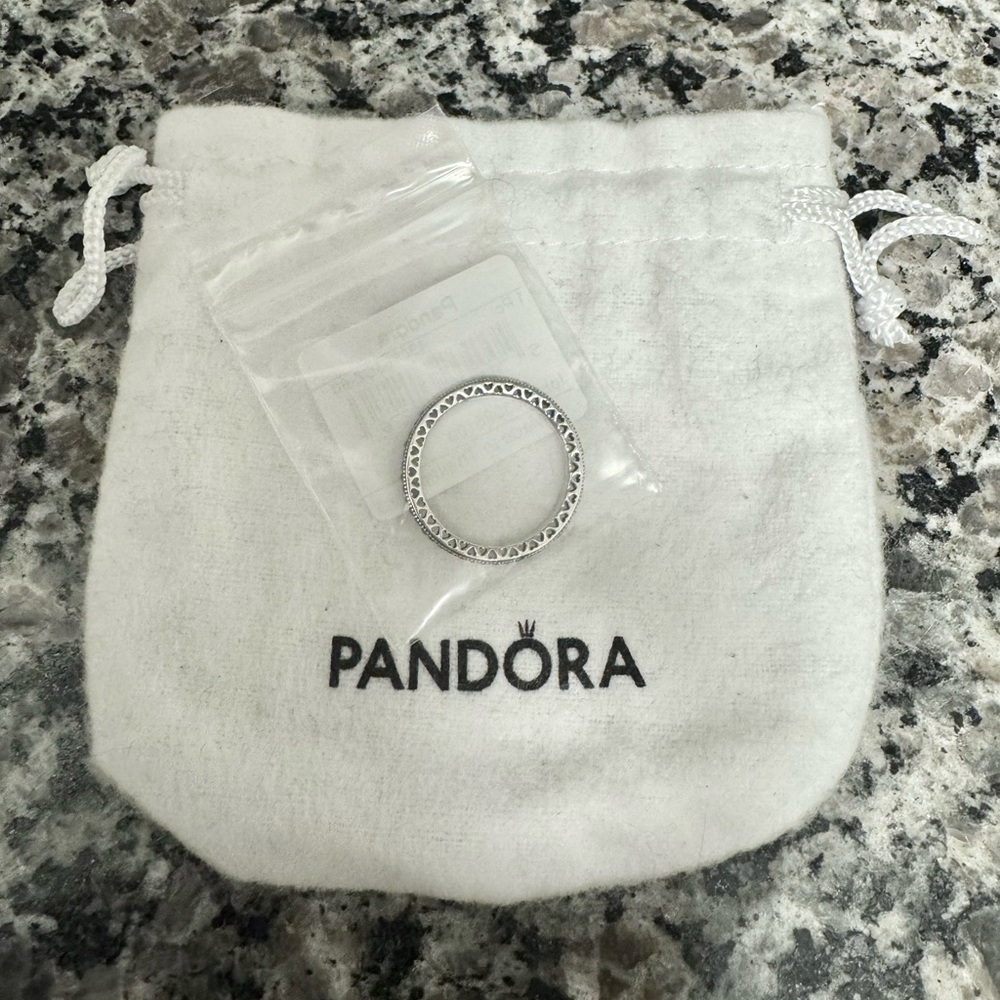 Pandora Sparkle & Hearts Ring